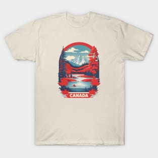 Vintage Travel Canada Design T-Shirt